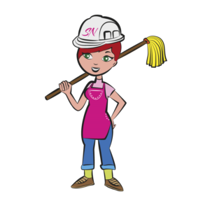 Cartoon or Illustration of Building Site Cleaning Lady | Illustration-Design von Wally_F