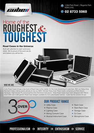 1 page (double side) brochure