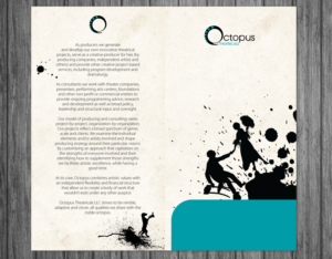 Brochure Design by Victor_pro for Octopus Theatricals | Design #8403849