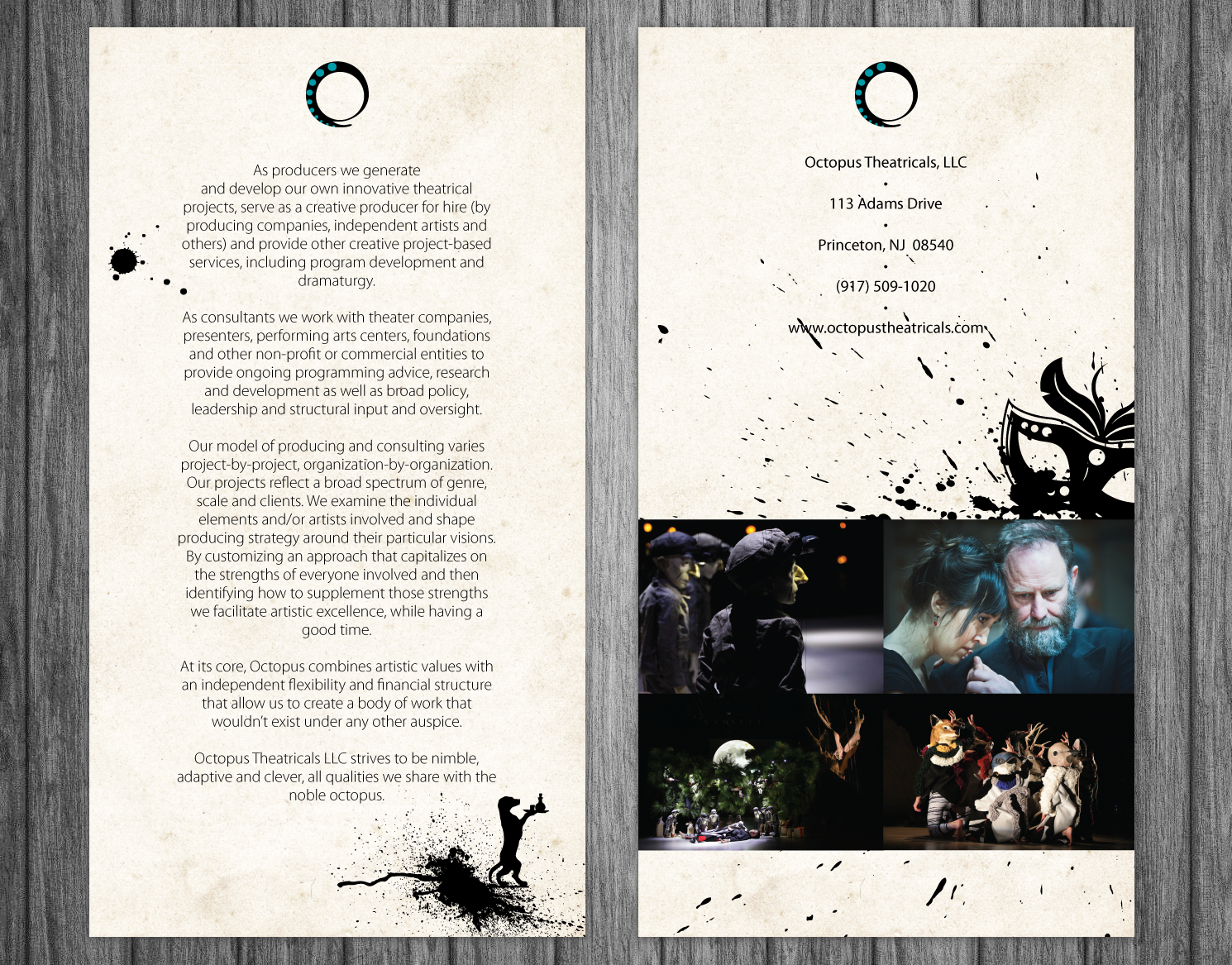 Brochure Design by Victor_pro for Octopus Theatricals | Design #8403850