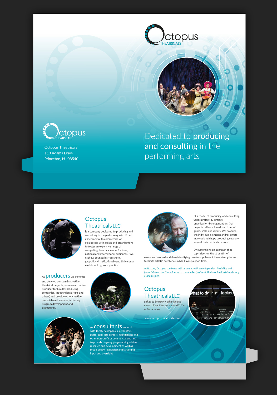 Diseño de Brochure por pivotaldesign.biz para Octopus Theatricals | Diseño #8210699