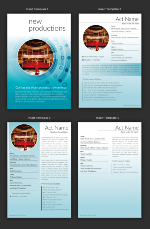 Brochure Design by pivotaldesign.biz for Octopus Theatricals | Design: #8483730