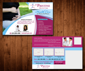 Diseño de Postal por Designers Hub para Pristine Ob-Gyn Care | Diseño: #8018045