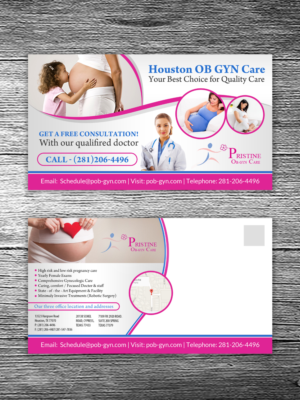 Diseño de Postal por debdesign para Pristine Ob-Gyn Care | Diseño: #7958099
