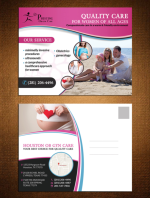 Diseño de Postal por creative.bugs para Pristine Ob-Gyn Care | Diseño: #8161918
