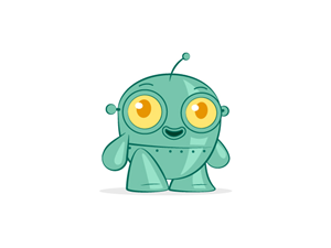 Mobile App - Cute Robot Character Design | Character Design by iamthestory