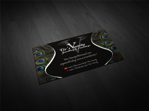 Viv's Vanity Jewellery & Paintings | Business Card Design by Cyanide Design