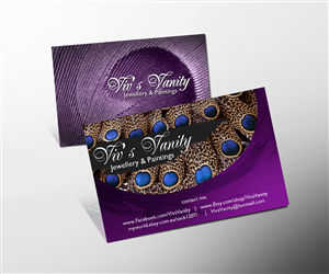 Business Card Design by Danny Augustinus, S.Des for Viv's Vanity Jewellery & Paintings | Design: #1969791