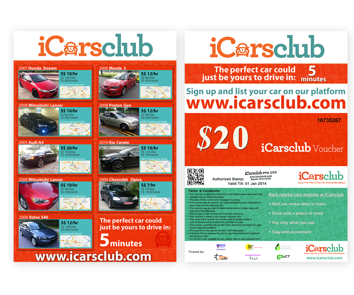 Flyer Design by BC for iCarsclub Pte Ltd | Design #1958380