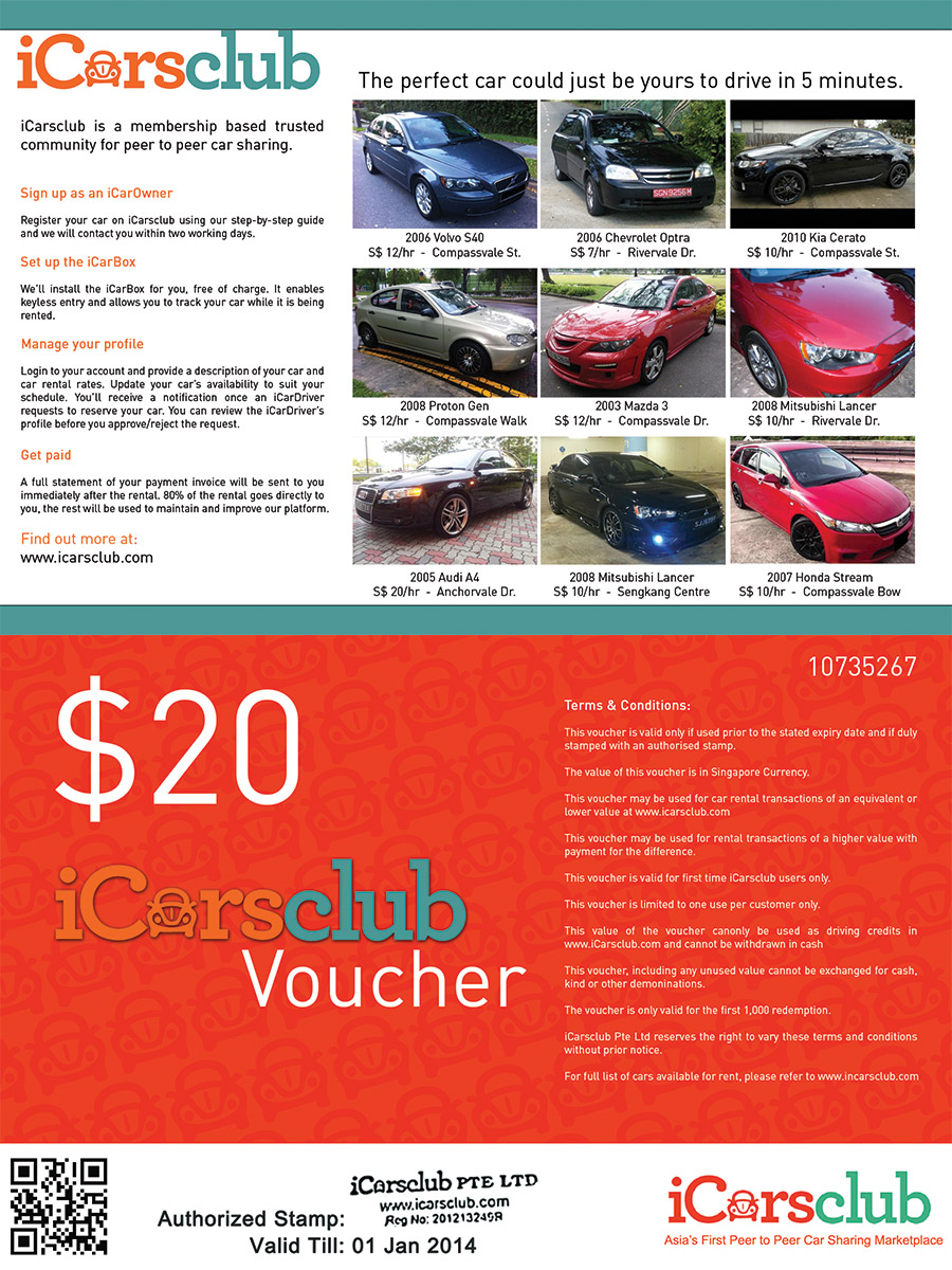 Flyer Design by Protogenes for iCarsclub Pte Ltd | Design #1954264