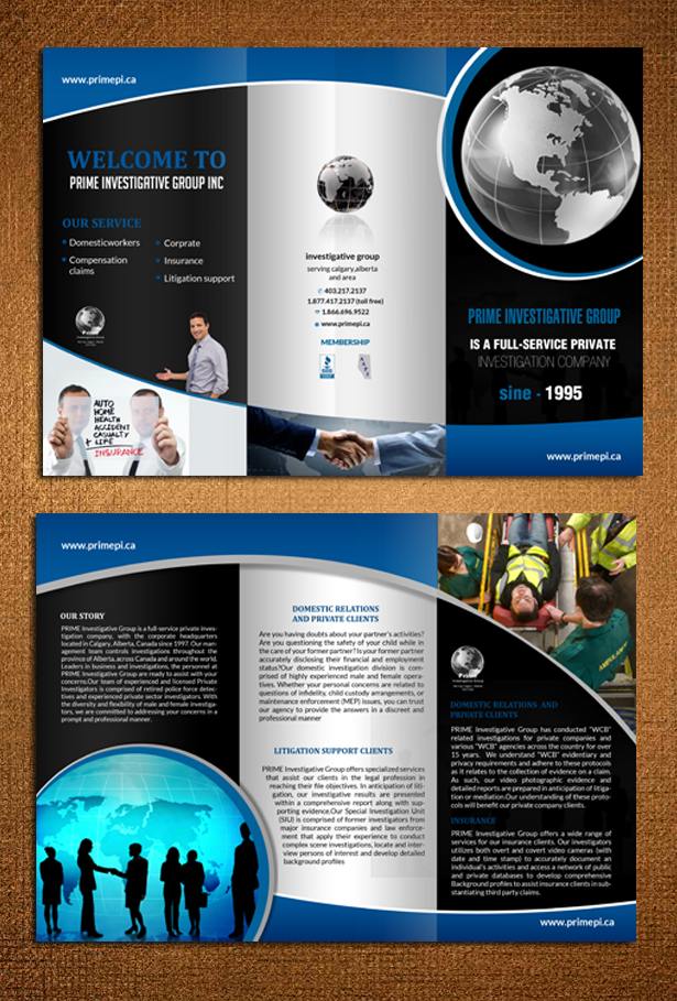 Diseño de Flyer por creative.bugs para Prime Investigations Ltd | Diseño #7989780