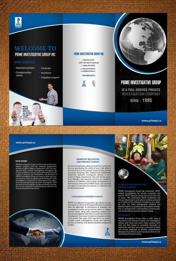 Design de Flyer par creative.bugs pour Prime Investigations Ltd | Design : #8468987
