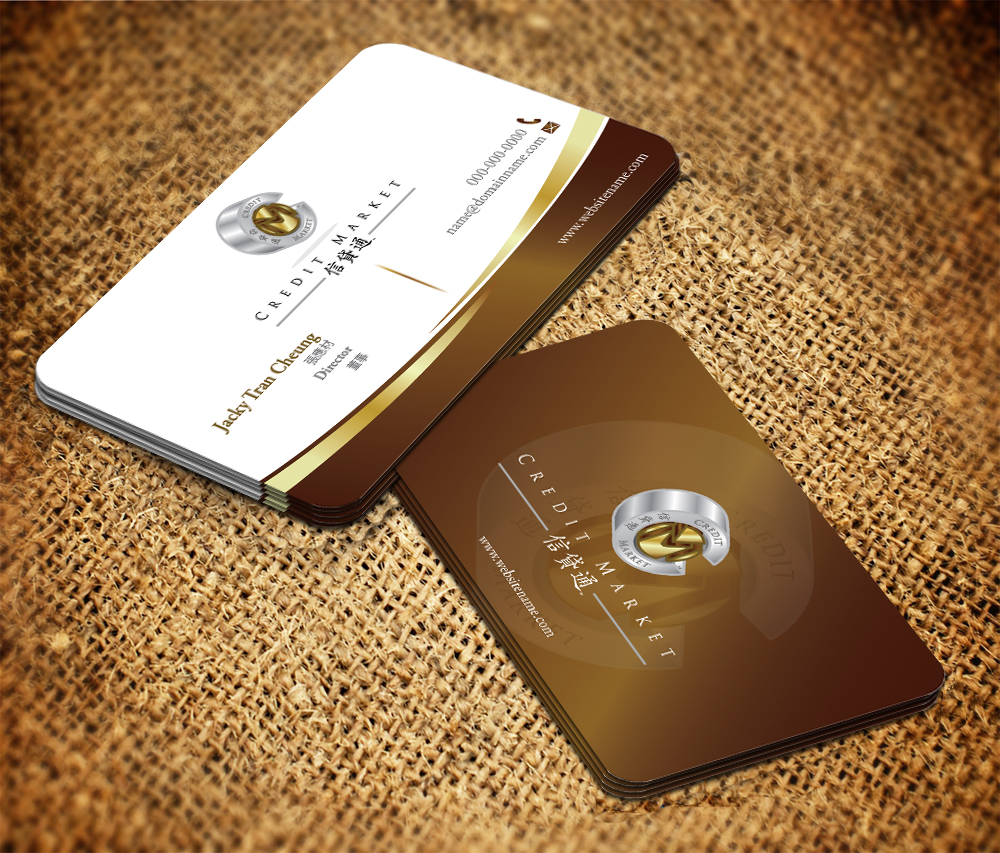 Visitenkarten-Design von Sarmishtha Chattopadhyay_loginchange für Credit Market Pty Ltd | Design #2073773