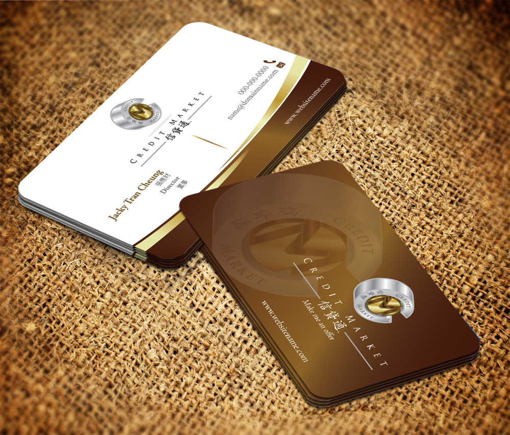 Visitenkarten-Design von Sarmishtha Chattopadhyay_loginchange für Credit Market Pty Ltd | Design #2073845