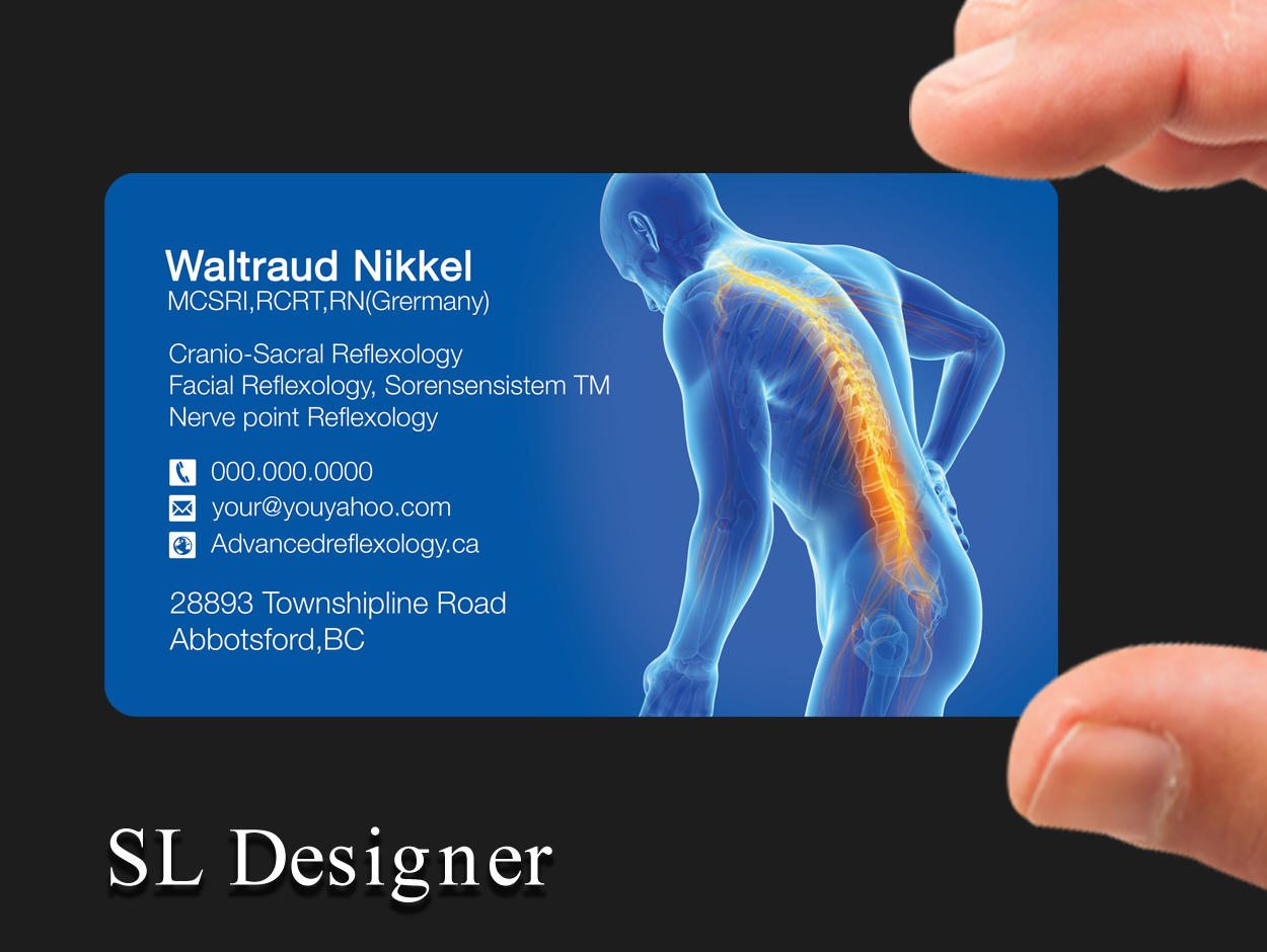 Business Card Design by SL Designer for Advanced Reflexology | Design #7978358