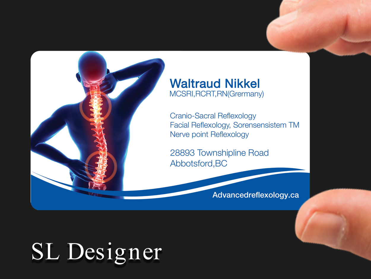Business Card Design by SL Designer for Advanced Reflexology | Design #7978364