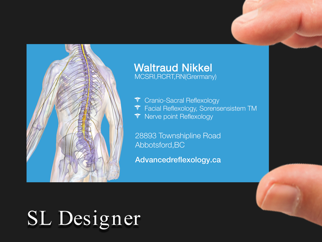 Visitenkarten-Design von SL Designer für Advanced Reflexology | Design #7978365