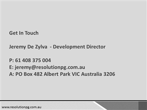 PowerPoint Design by sigitarrin for Resolution Property Group Pty Ltd  | Design: #1959946