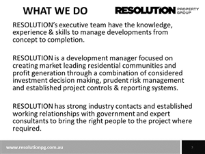 PowerPoint Design by sigitarrin for Resolution Property Group Pty Ltd  | Design: #1961457