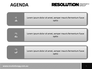 PowerPoint Design by sigitarrin for Resolution Property Group Pty Ltd  | Design: #1961471