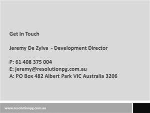 PowerPoint Design by sigitarrin for Resolution Property Group Pty Ltd  | Design: #1961480