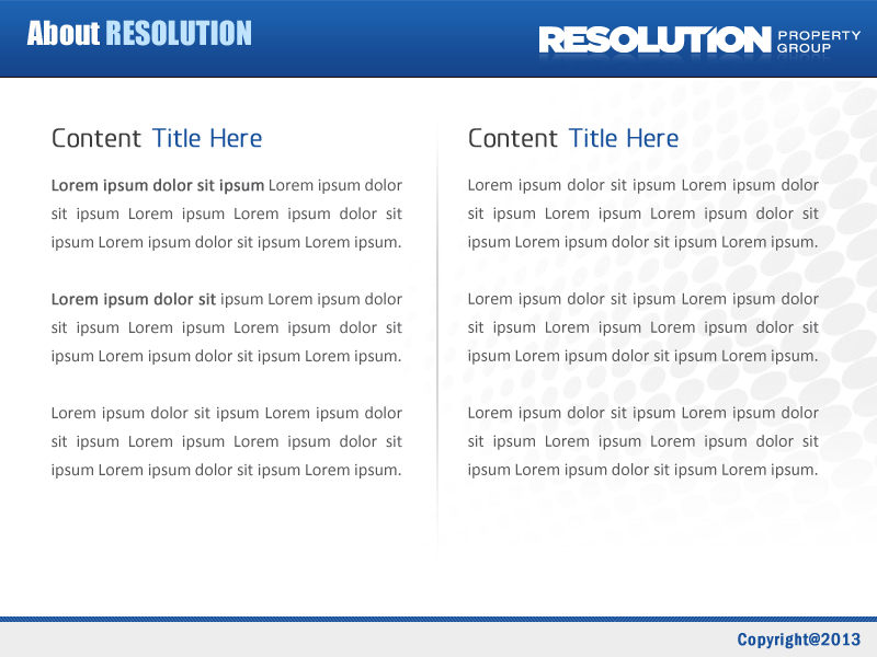 PowerPoint Design by Best Design Hub for Resolution Property Group Pty Ltd  | Design #1995703