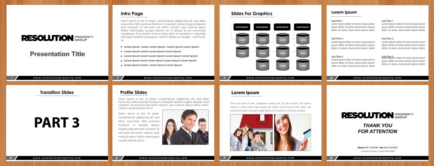 PowerPoint Design by Sbss for Resolution Property Group Pty Ltd  | Design #2020379