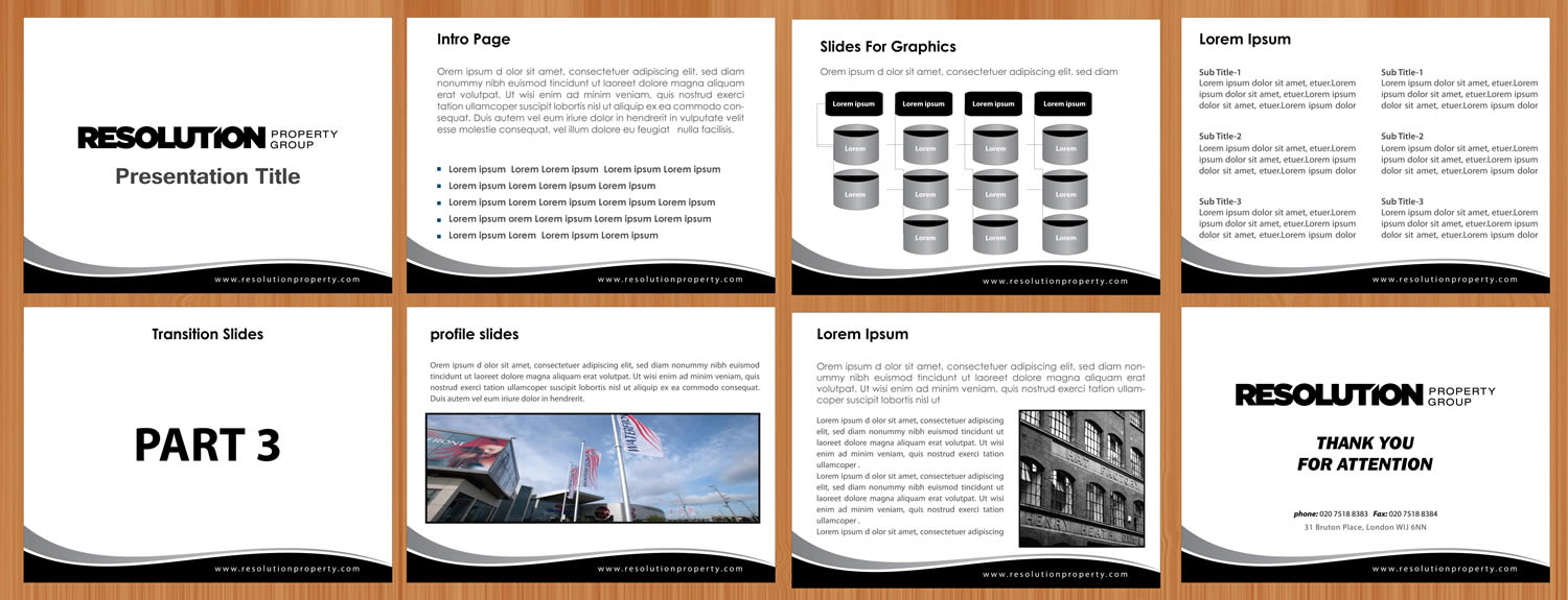 PowerPoint-Design von Sbss für Resolution Property Group Pty Ltd  | Design #2020433