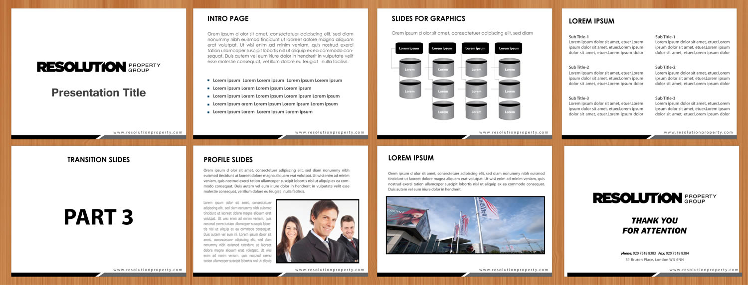 PowerPoint Design by Sbss for Resolution Property Group Pty Ltd  | Design #2020436