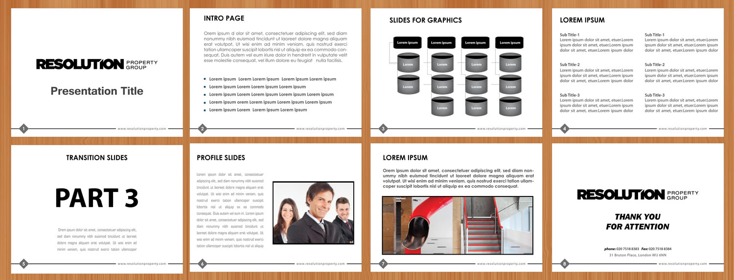 PowerPoint Design by Sbss for Resolution Property Group Pty Ltd  | Design #2020454