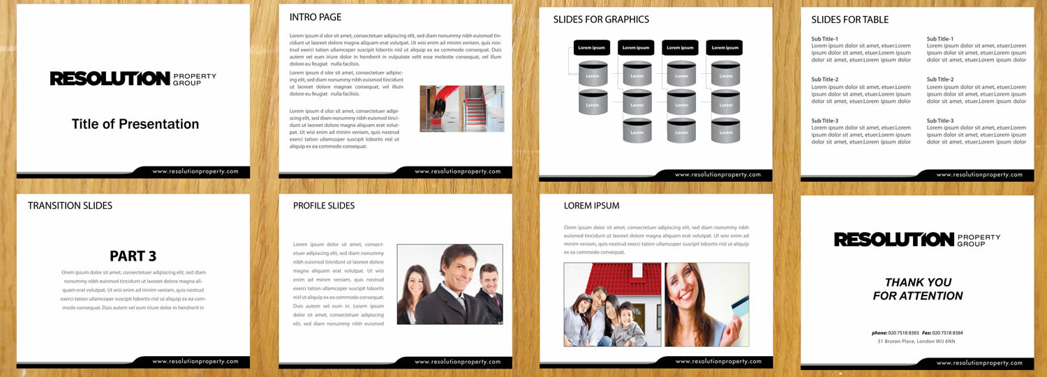Design de PowerPoint par Sbss pour Resolution Property Group Pty Ltd  | Design #2020603