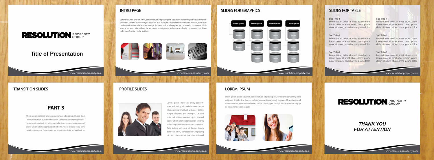 PowerPoint Design by Sbss for Resolution Property Group Pty Ltd  | Design #2020608