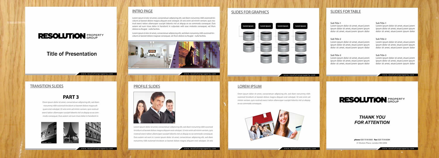 PowerPoint Design by Sbss for Resolution Property Group Pty Ltd  | Design #2020616