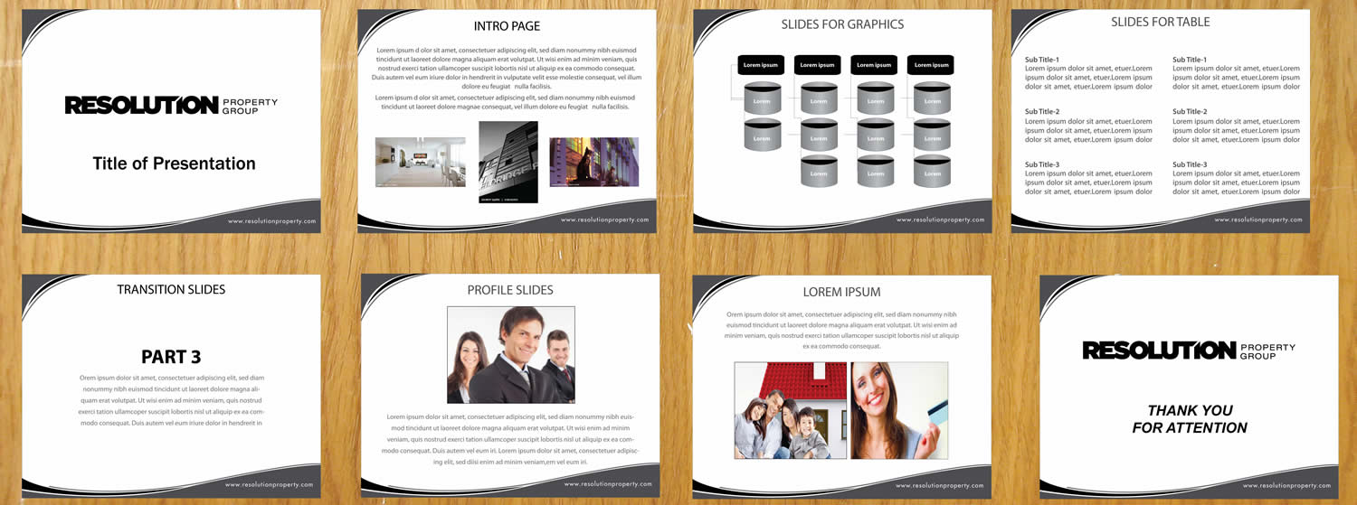 PowerPoint Design by Sbss for Resolution Property Group Pty Ltd  | Design #2020630