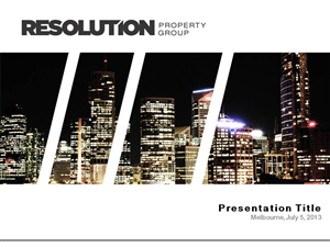 PowerPoint Design by sgarchdesign for Resolution Property Group Pty Ltd  | Design #2063513