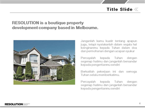 PowerPoint Design by sgarchdesign for Resolution Property Group Pty Ltd  | Design: #2063529