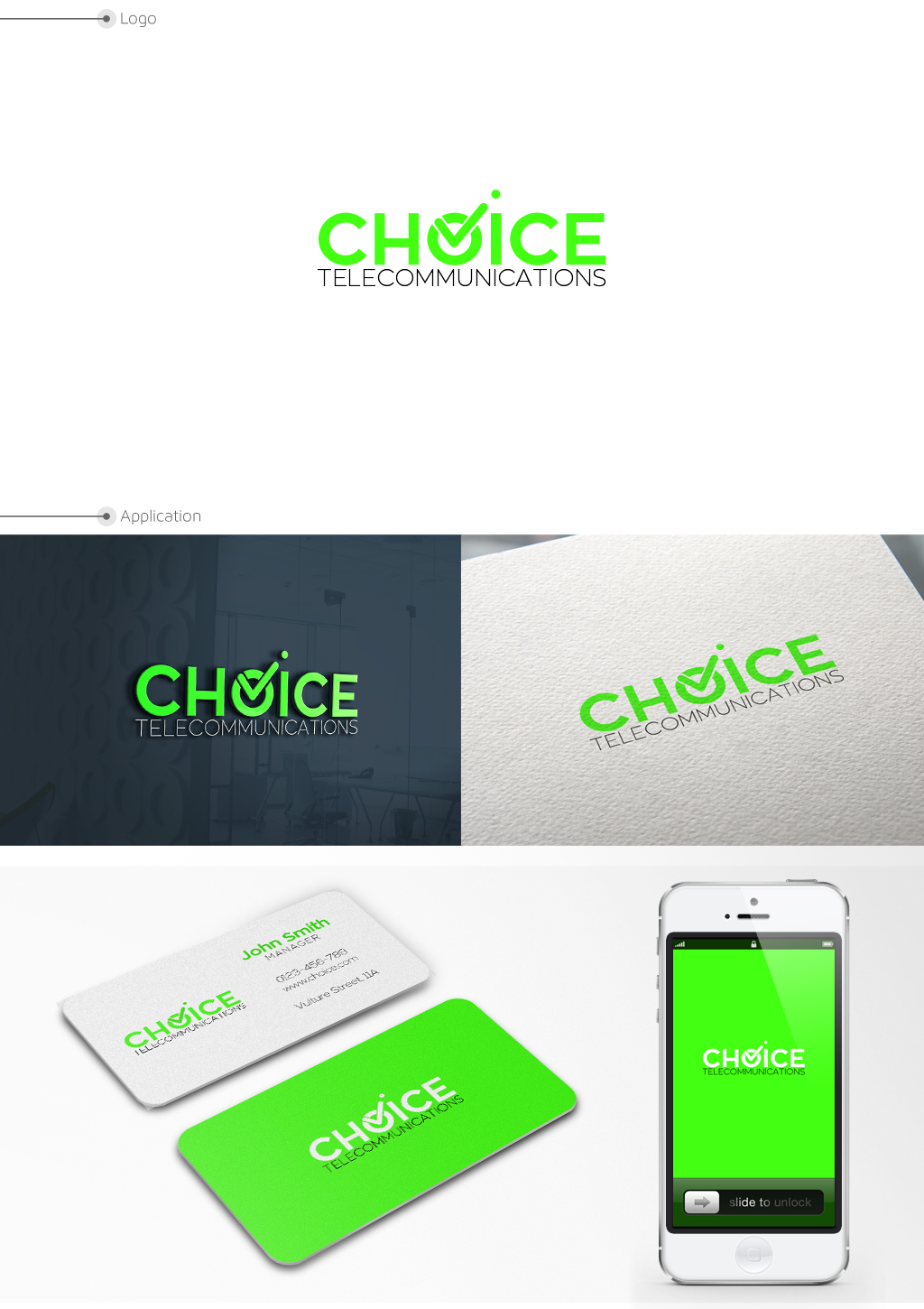 Logo Design by JohnM. for Choice Telecommunications | Design #7954700