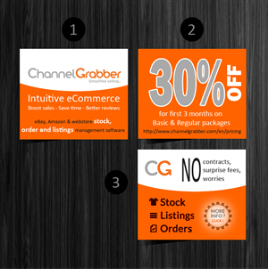 Diseño De Banner Publicitario por uk para ChannelGrabber | Diseño: #1956457