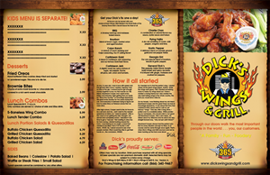 Menu Design by Neha Dsouza for David Dobbs Enterprises / Menu Designs | Design: #1978277