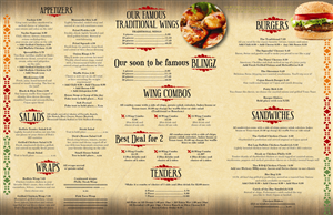 Menu Design by Nuria Ferrero for David Dobbs Enterprises / Menu Designs | Design: #1968952