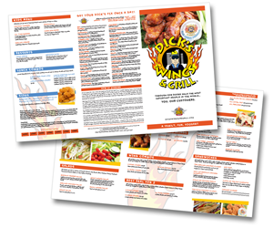 Menu Design by DG | Graphic Design for David Dobbs Enterprises / Menu Designs | Design: #1957726