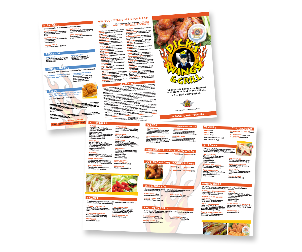 Menu Design by DG | Graphic Design for David Dobbs Enterprises / Menu Designs | Design #1984124