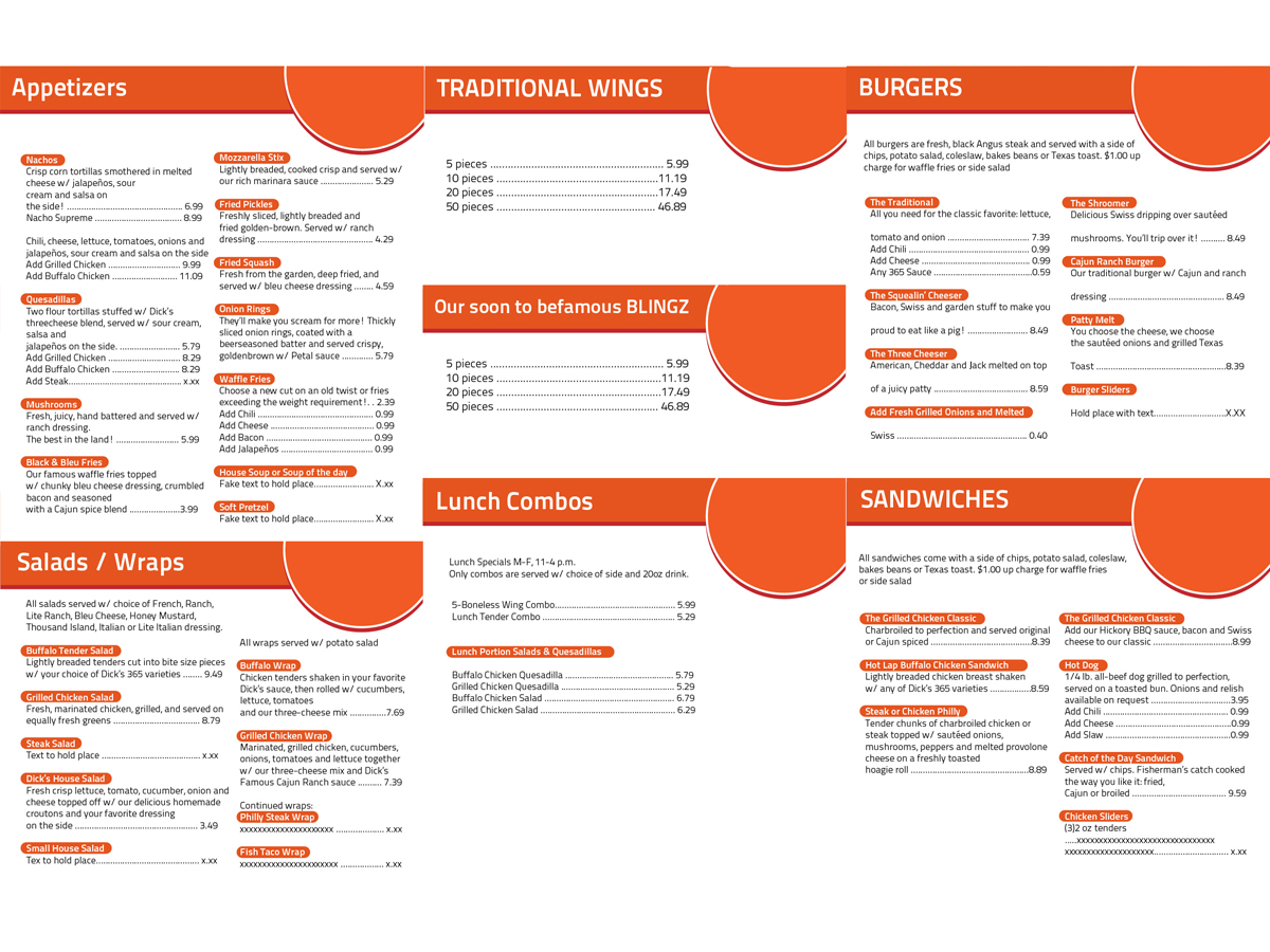 Menu Design by Arimac Lanka for David Dobbs Enterprises / Menu Designs | Design #1972045