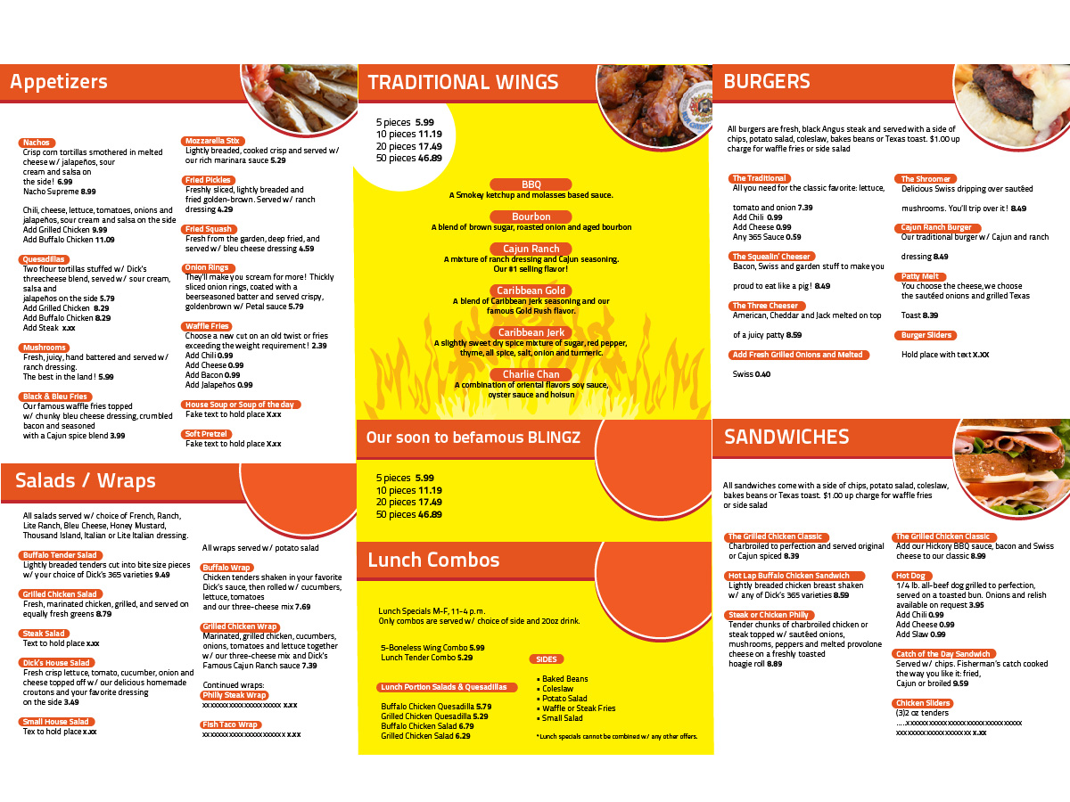 Menu Design by Arimac Lanka for David Dobbs Enterprises / Menu Designs | Design #1979685