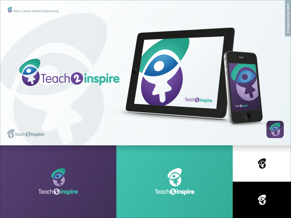 Logo Design by Raoul Camion for Teach 2 Inspire | Design #8162104