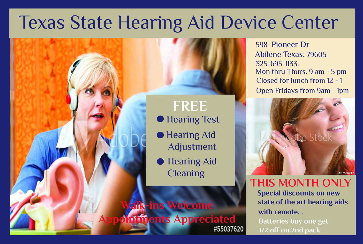 Postcard Design by zedxela for Texas State Hearing Aid Device Center | Design #7980638