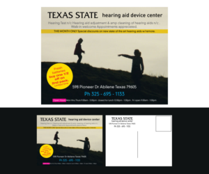 Postcard Design by GMWIRE for Texas State Hearing Aid Device Center | Design: #7999315