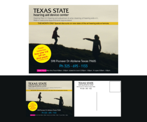 Postcard Design by GMWIRE for Texas State Hearing Aid Device Center | Design: #7999316