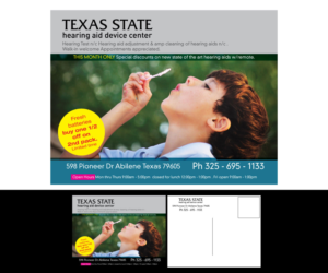 Postcard Design by GMWIRE for Texas State Hearing Aid Device Center | Design #8001382