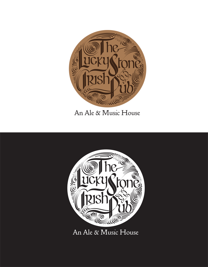 Logo Design by Rade89 for The Lucky Stone Irish Pub | Design #7970227